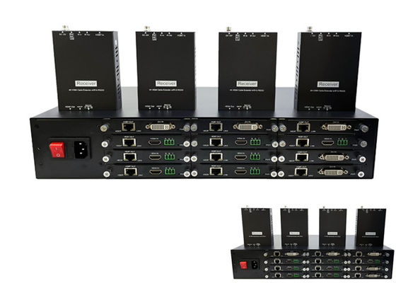 HDMI 4K HDBaseT Video Extender ตัวส่งสัญญาณตัวเชื่อมต่อตัวเมียพร้อมพอร์ต 12 พอร์ต