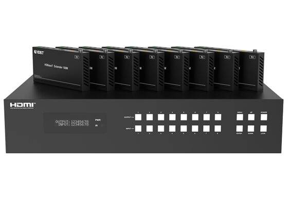 VINCAN 8x8 HDBaseT HDMI Matrix Switcher พร้อมวิดีโอ 4K60 4:4:4 และ PoC สำหรับการติดตั้ง AV ระดับมืออาชีพ