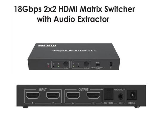 ตัวสลับเมทริกซ์ HDMI 18Gbps