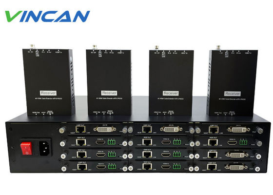 UHD 1080p 1x12 HDMI HDBaseT ตัวขยาย / ตัวแยกสัญญาณ + ตัวรับ 195ft