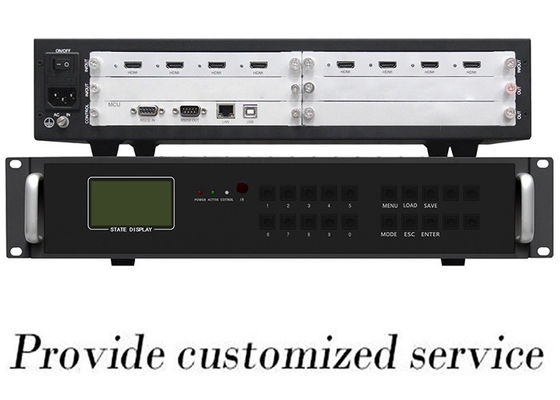 100VAC Video Wall Controller 4x4 HDMI, Matrix 3x3 TV Wall Controller