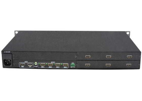 ตัวควบคุมวิดีโอวอลล์อินพุต 4K 60Hz HDMI 2.0 หกเอาต์พุต 1080p 3x2