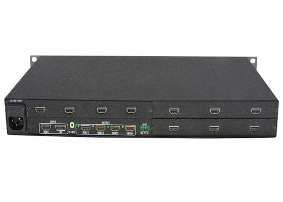 เก้า 1080p เอาต์พุต 3x3 Video Wall Controller 4K 60Hz HDMI 2.0 Input