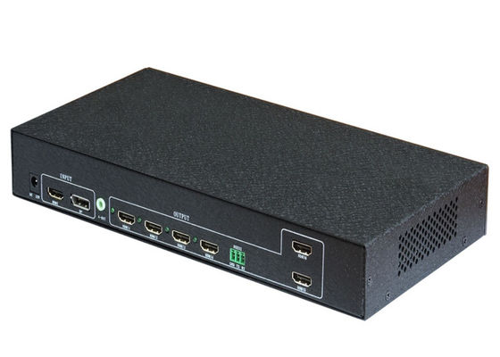 อินพุต HDMI 2.0 ถึงเอาต์พุต 4X1080p Video Wall Controller 1ch 4K 60Hz