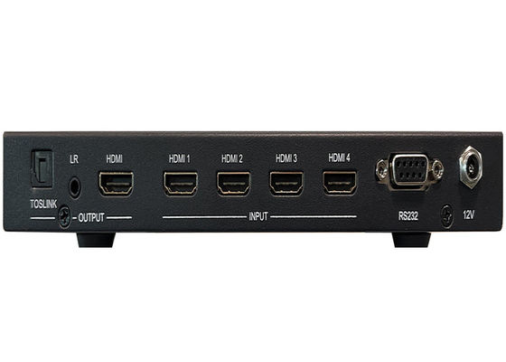 4x Inputs และ 1x Output เครื่องเปลี่ยนวิดีโอ UHD แบบไร้ขัด กับการควบคุม Multiview