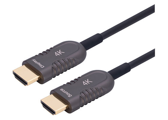 สายไฟเบอร์ออปติก HDMI ความเร็วสูงสุด การส่ง 4K/8K ความช้าไม่มาก