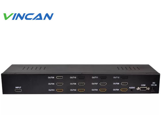 4k*2k 60Hz 3x3 HDMI Video Wall Processor พร้อมแหล่งสัญญาณ VGA HDMI