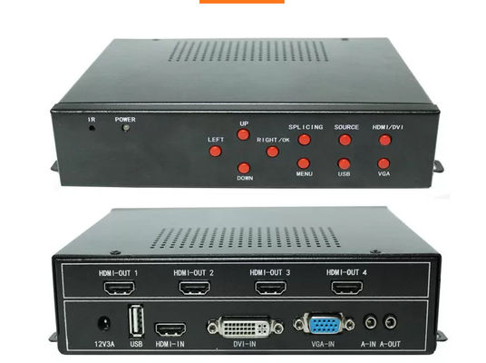 โปรเซสเซอร์ผนังวิดีโอ 4K UHDมืออาชีพสําหรับจอหลายจอ
