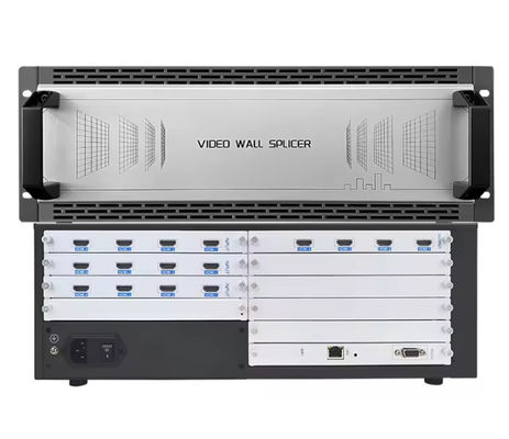 โปรเฟชั่นแนลเต็ม 4K30hz 16 ช่อง HDMI Video Wall Controller 12 In 4 Out LED LCD Video Wall Processor