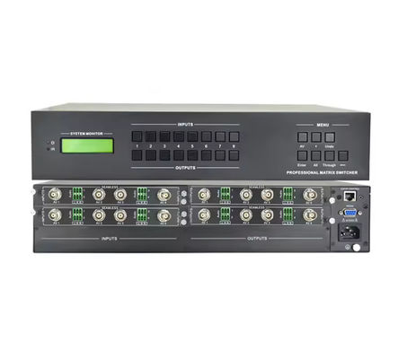 OEM ODM Video Matrix Switcher สําหรับความละเอียดออกเสียงสูงถึง 4Kx2k 60Hz