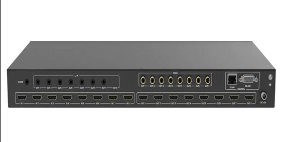 OEM ODM Video Matrix Switcher สําหรับความละเอียดออกเสียงสูงถึง 4Kx2k 60Hz