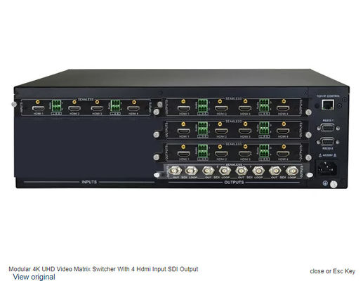 เครื่องสลับเมทริกซ์ HDMI ที่มีประสิทธิภาพสูง - การเข้า / การออกหลายอย่างเพื่อการทํางานที่เรียบร้อยและเรียบร้อย