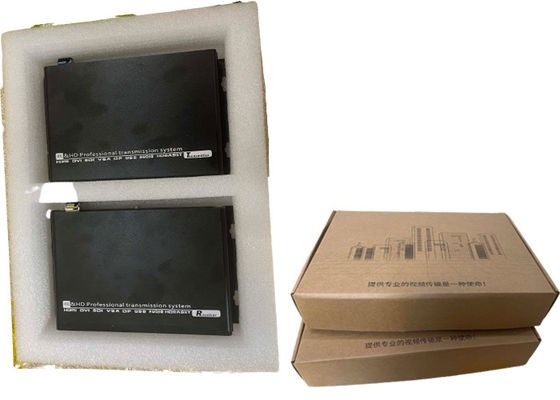 ระยะทางการส่ง 20 กิโลเมตร เครื่องส่งไฟเบอร์ออปติก สําหรับการแสดงวิดีโอ HDMI