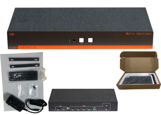 Serial Port D-type Connector HDMI Video Wall Controller 2x1 รูปแบบกําแพง การสนับสนุน ODM