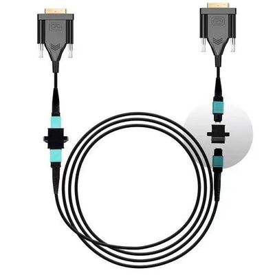 ความสามารถสูงสูงถึง 4K 3480x2160 30Hz MPO ไฟเบอร์เคเบิล DVI สําหรับการถ่ายทอดข้อมูลที่ดีกว่า