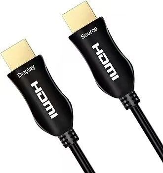 สลิมดีไซน์ HDMI ไฟเบอร์ออปติกเคเบิล 4K / 8K ความสอดคล้อง เสียสัญญาณศูนย์