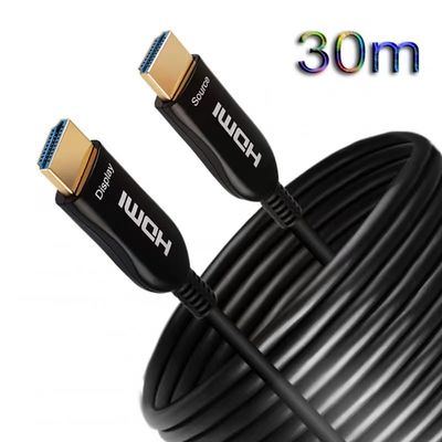 สายไฟเบอร์ออปติก HDMI ระยะไกล การส่งวีดีโอ 4K / 8K