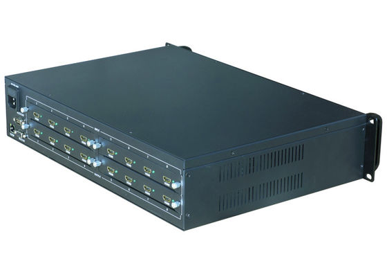 พลังงานไฟฟ้า HDMI Matrix Switcher 8x8 4x4 พร้อมการสนับสนุนเสียงและ AC