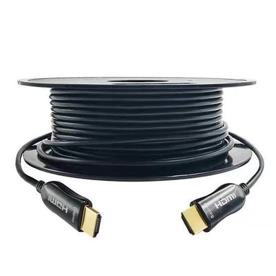 4K HDMI2.0 สายไฟเบอร์ออปติก 48 Gbps สายไฟเบอร์ออปติก HDMI ความเร็วสูง