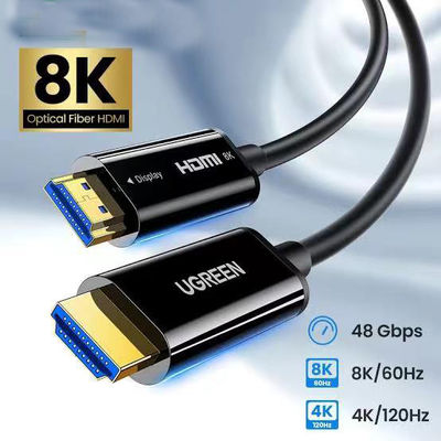 ความละเอียด 4K 60Hz HDMI 2.1 สายไฟเบอร์ด้วยการสนับสนุน HDR ระยะไกล