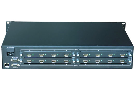 8x8 4x4 HDMI Matrix Switcher ตัวเลือกควบคุม Ethernet ที่สอดคล้องกับ HDCP