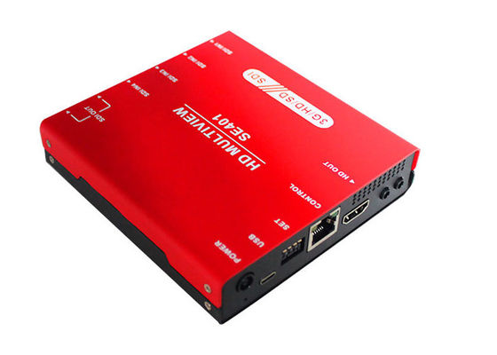 3G/HD/SD-SDI Quad Multiviewer และ Switcher พร้อมจอเครื่องวัดเสียง