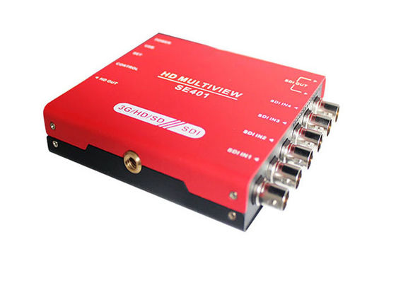 3G/HD/SD-SDI Quad Multiviewer และ Switcher พร้อมจอเครื่องวัดเสียง