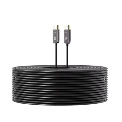 สายไฟฟ้าไฟเบอร์ออปติก HDMI สลับกับ 4K/8K HDR