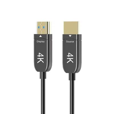 สายเคเบิลไฟเบอร์ออปติก HDMI ความเร็วสูง - ความกว้างแบนด์บิด 48Gbps สําหรับเกมส์และโรงภาพยนตร์ในบ้าน