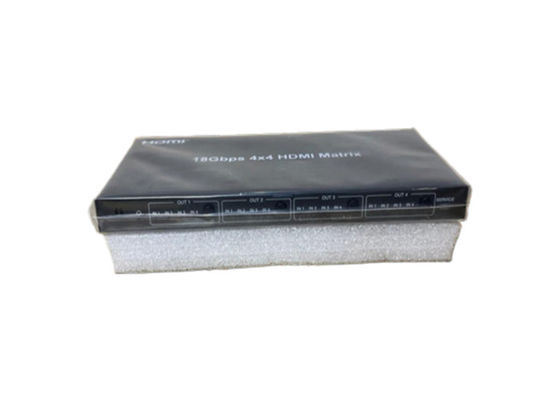 4X4 HDMI Matrix Switcher พร้อมตัวเลือกการควบคุมหลายตัวและผลิต 4K