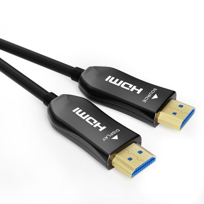 Ultra HD 4K HDMI ไฟเบอร์ออปติกเคเบิล ยาว 100 เมตร ทันคงและไร้การขัดแย้ง
