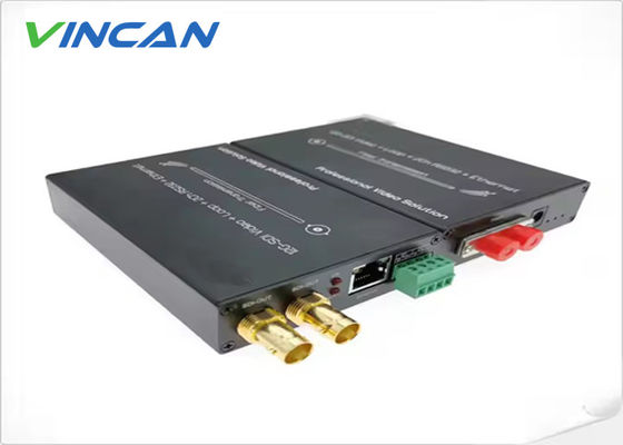 12G SDI เครื่องขยายสายไฟเบอร์วีดีโอ 4K ที่ไม่กดกัน