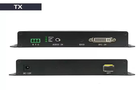 20km DVI Fiber Extender 1080p@60Hz HDMI 1.3 และ 3.5mm การสนับสนุนเสียง