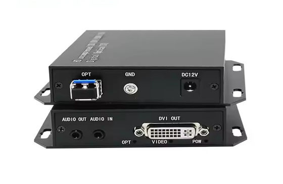 DVI ไฟเบอร์ออปติก เอ็กซ์เทนเดอร์ 20 กิโลเมตร 1080p@60Hz การส่ง