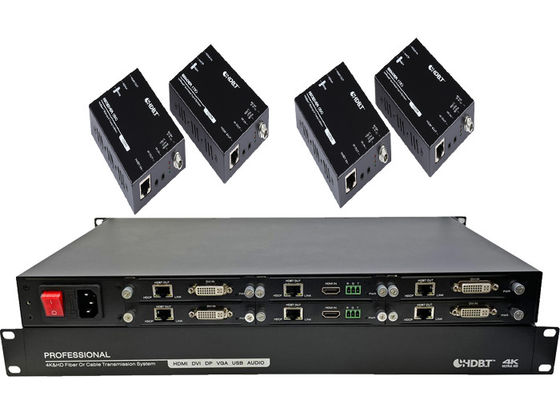 4K HDMI HDBaseT ส่งและรับ 6 ท่าขยายด้วย POC Power