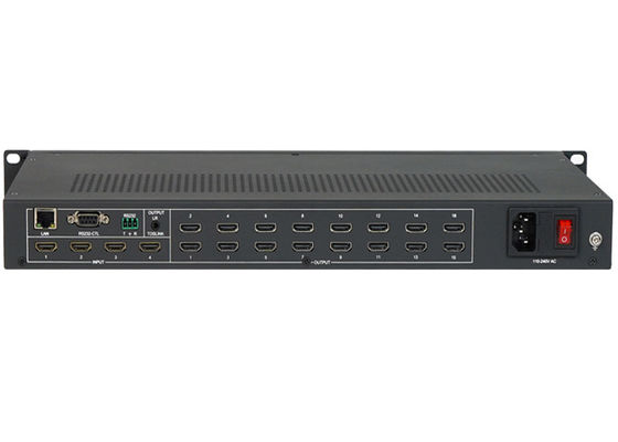 HDMI TV Video Wall Controller 4x4 4k พร้อม 4 ทางเข้า 16 ทางออก