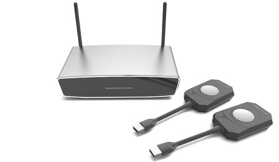 4K Input 1080P Output Wireless HDMI Display Dongle Adapter with Dual HDMI VGA Output สําหรับการสตรีม PC Laptop