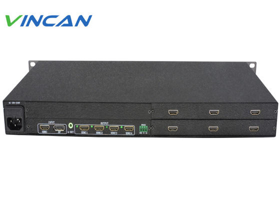 1x6 เครื่องควบคุมกําแพงวีดีโอ HDMI Splitter เครื่องควบคุมกําแพง LCD สําหรับ 6 TV