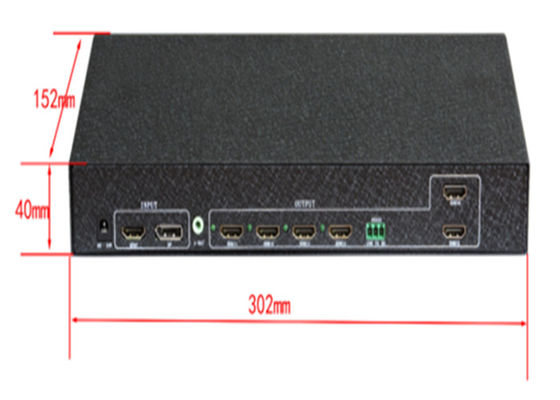 1x6 เครื่องควบคุมกําแพงวีดีโอ HDMI Splitter เครื่องควบคุมกําแพง LCD สําหรับ 6 TV