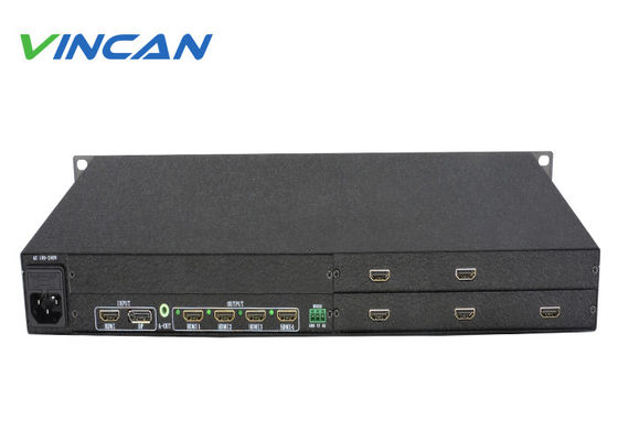 4K 1 ใน 9 Out HDMI Video Wall Controller สําหรับการตั้งค่าจอ LCD 3x3