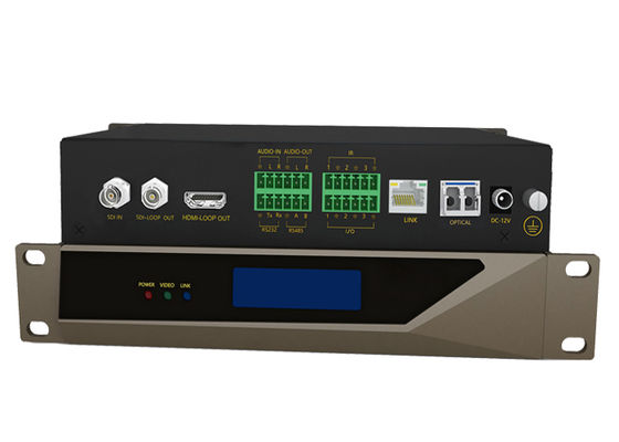 สวิตช์ KVM แบบออปติคัล 4x2 สวิตช์เมทริกซ์ KVM ไฟเบอร์ สวิตช์ KVM ไฟเบอร์