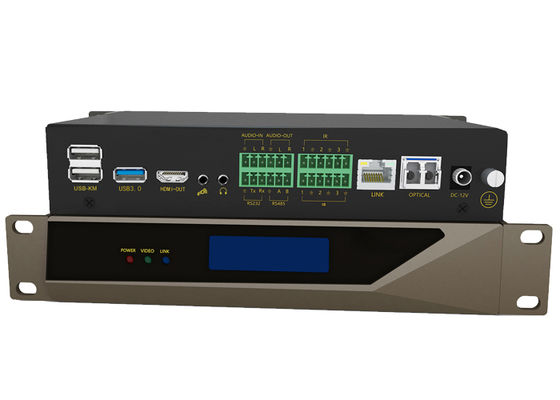 สวิตช์เมทริกซ์ไฟเบอร์ Kvm สวิตช์เมทริกซ์ USB 3.0 ผ่านใยแก้วนำแสง Kvm