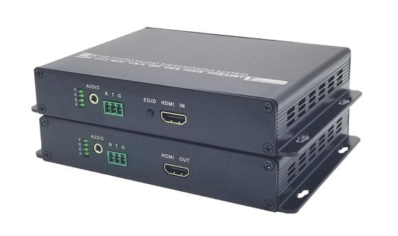 RS232 4k HDMI extender ผ่านไฟเบอร์ออปติก ความยาวสูงถึง 20 กม.