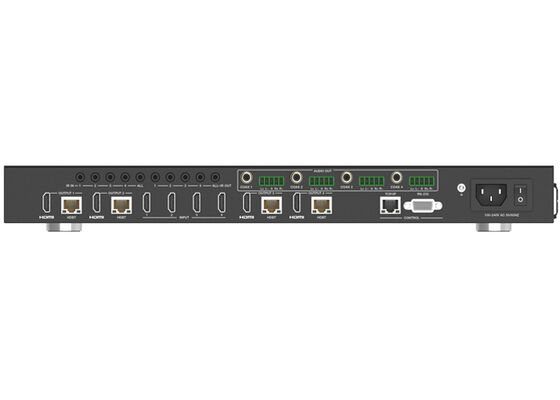 VINCAN 4x4 HDBaseT HDMI Matrix Switcher พร้อม 4K60 4:4:4, PoC และ 4 ตัวรับ สำหรับการกระจายสัญญาณ AV ระดับมืออาชีพ