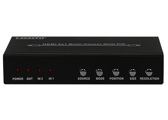 DC 5V 1A PIP HDMI 2x1 MultiViewer ประเภทอินพุตเอาต์พุตพอร์ต