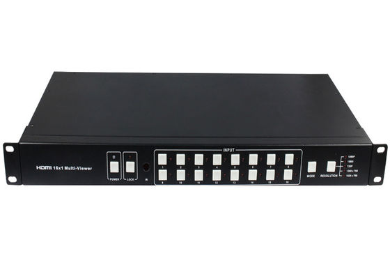 Quad RS232 16x1 HDMI MultiViewer Seamless Switcher การป้องกัน ESD
