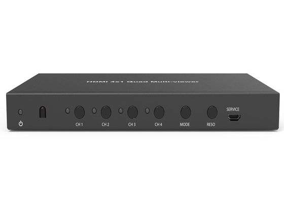 HDMI Quad 4x1 Multiviewer สูงสุด 1920 × 1080P 60Hz ความละเอียดวิดีโอ