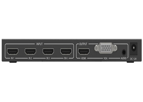 HDMI Quad 4x1 Multiviewer สูงสุด 1920 × 1080P 60Hz ความละเอียดวิดีโอ