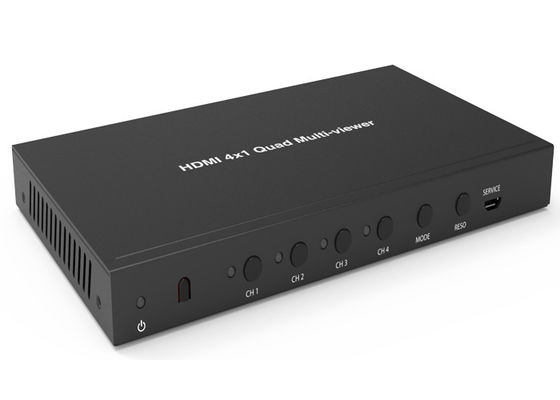 HDMI Quad 4x1 Multiviewer สูงสุด 1920 × 1080P 60Hz ความละเอียดวิดีโอ