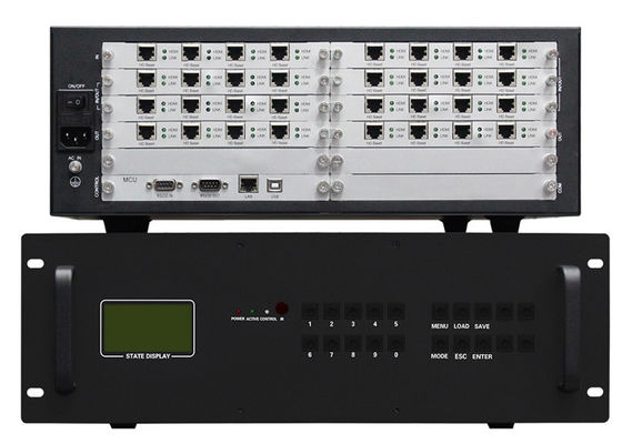 16 In 16 Out Matrix HDMI Video Wall Controller พร้อมพอร์ต HDBaseT 2x2 3x3 hdmi